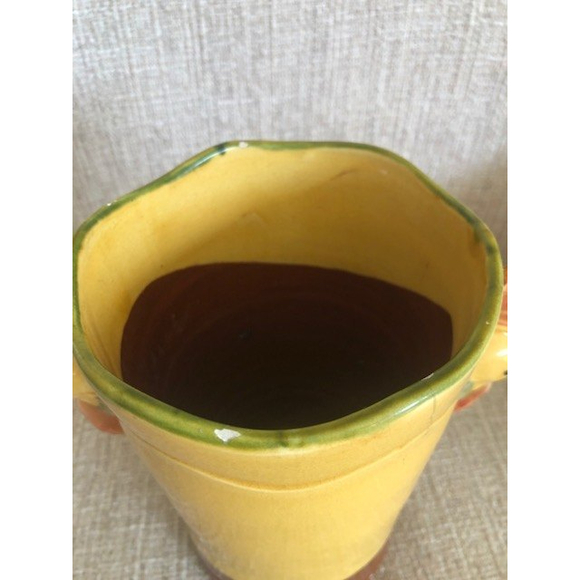 Vietri Botanical Animal Collection Rooster Glazed Terra Cotta Vase - Picture 2 of 4